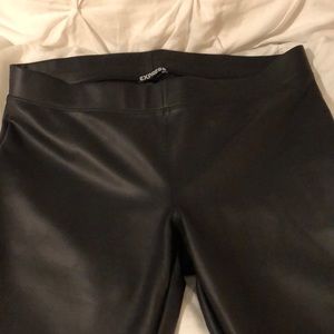 Express All-over Pleather Leggings